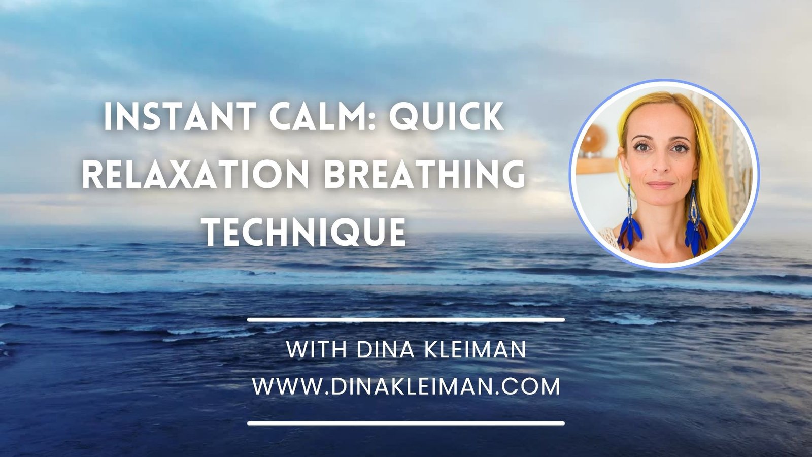 4-minute guided meditation to ground and release old energy - Dina Kleiman